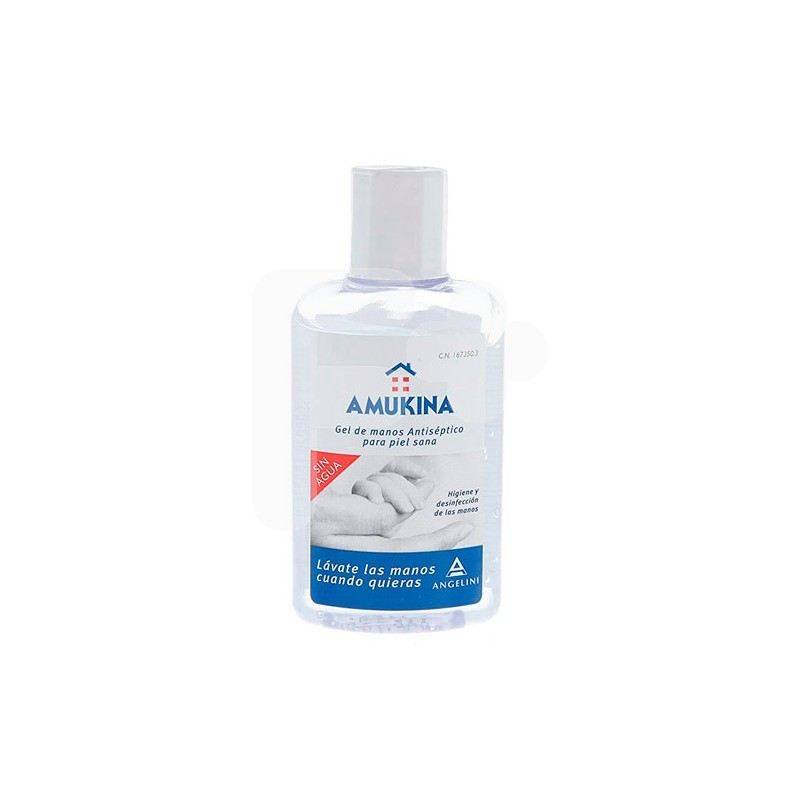 Amukina gel desinfectante manos sin agua 80 ml