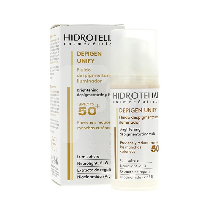 Hidrotelial Depigen unify fluido despigm. Spf50+ 50ml