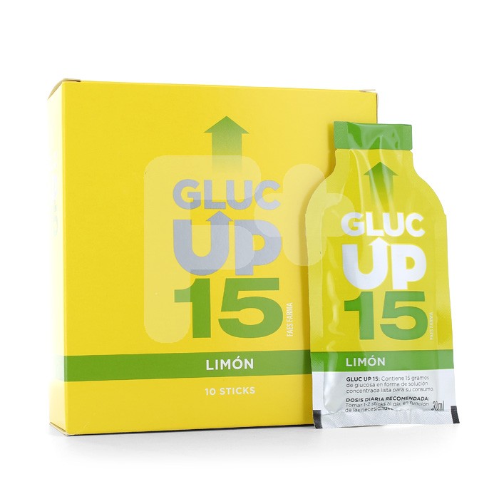 GLUC UP LIMON 15 GR X 10 STICKS DE 30 ML