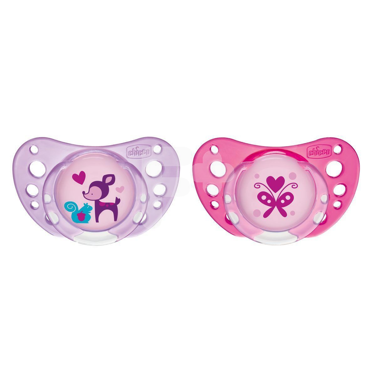 Chicco Chupete physio air caucho rosa 6-12 meses 2uds Chicco Chupete physio air caucho rosa 6-12 meses 2uds