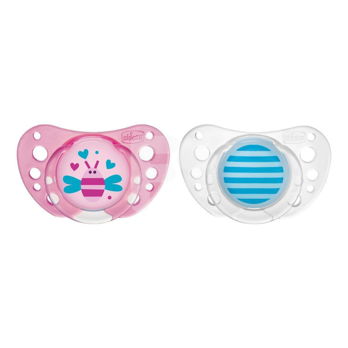 Chicco Chupete physio air caucho rosa +12 meses 2uds Chicco Chupete physio air caucho rosa +12 meses 2uds