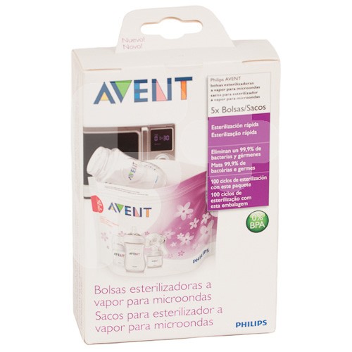 AVENT BOLSAS ESTERILIZAD MICROONDAS 5UND