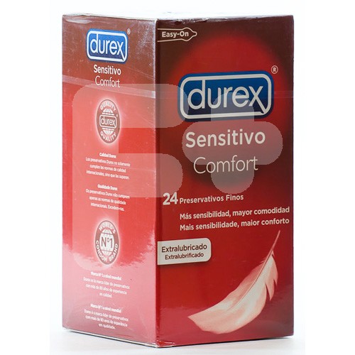 Durex preservativo sensitivo easy on 24uds