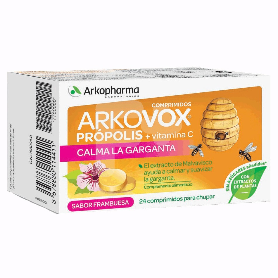 ARKOVOX PROPOLIS SABOR FRAMBUESA 24 COMP