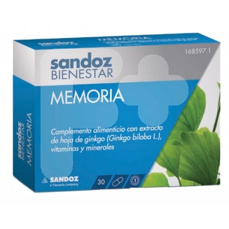 Sandoz Bienestar Memoria 180mg 30 cápsulas