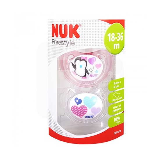 Nuk Chupete freestyle silicona t.3 2u