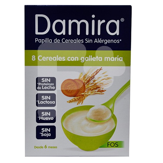 Damira 8 cereales galleta María FOS 600g