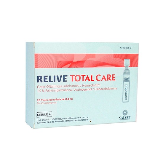 Relive total care gotas oftálmicas 20 monodosis