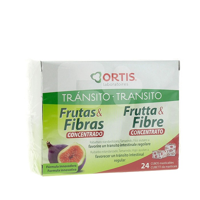 Ortis frutas fibras forte 24 cubos masticables