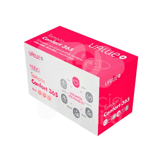 Dialfarma Value tampon confort 365 3 tampones