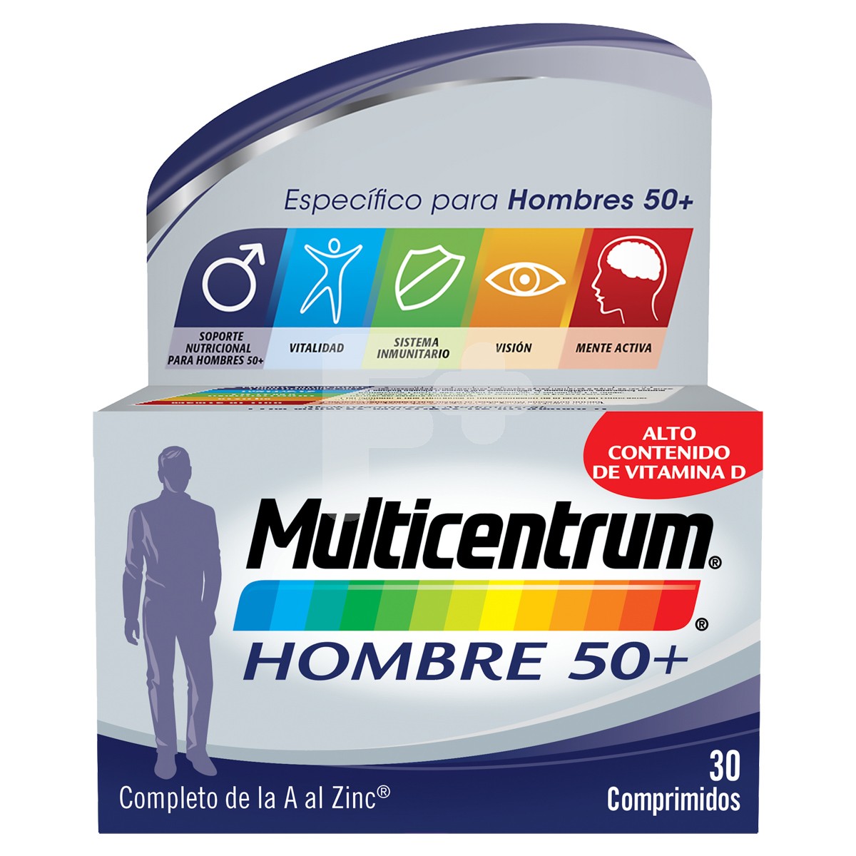 Multicentrum hombre 50+ 30 comprimidos