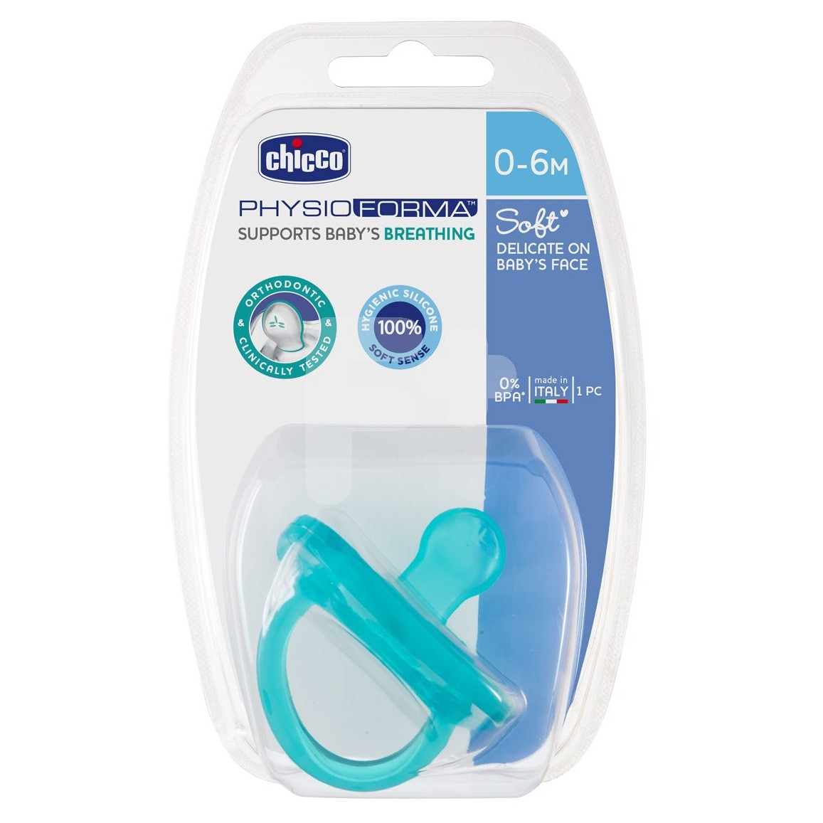 Chicco Chupete todogoma silicona azul 0-6 meses Chicco Chupete todogoma silicona azul 0-6 meses