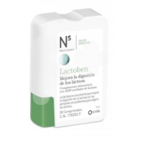 N+S LACTOBEN 50 COMPRIMIDOS