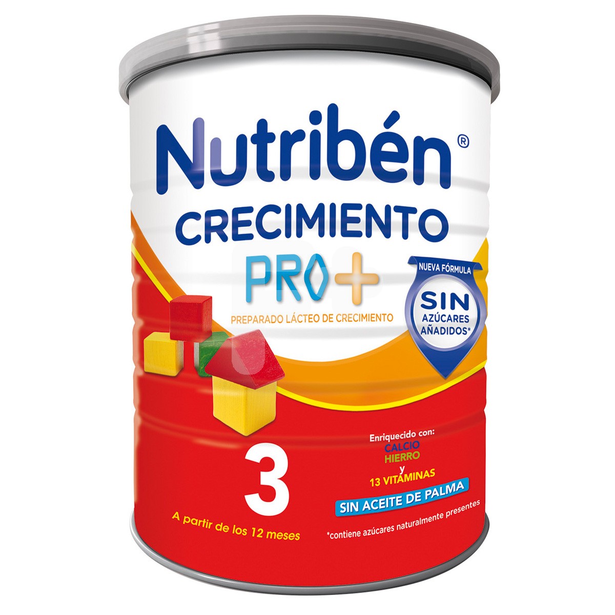 Nutribén Crecimiento Pro-Alfa 3, Leche infantil desde los 12 meses 800g Nutribén Crecimiento Pro-Alfa 3, Leche infantil desde los 12 meses 800g