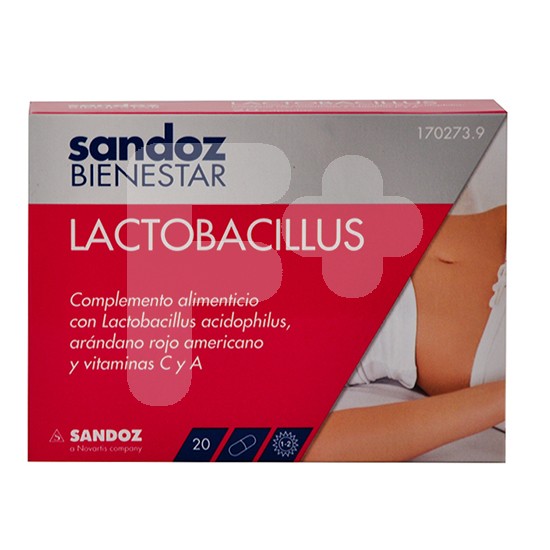 Sandoz Bienestar Lactobacillus 20 cápsulas