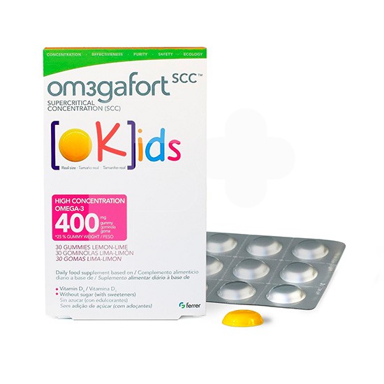 Omegafort okids 30 pastillas