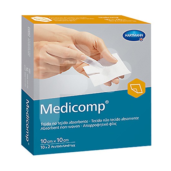 Medicomp gasa suave sin tejer 10x10cm 20u