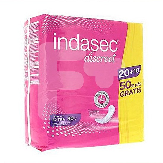 Indasec extra 20uds + 10 gratis