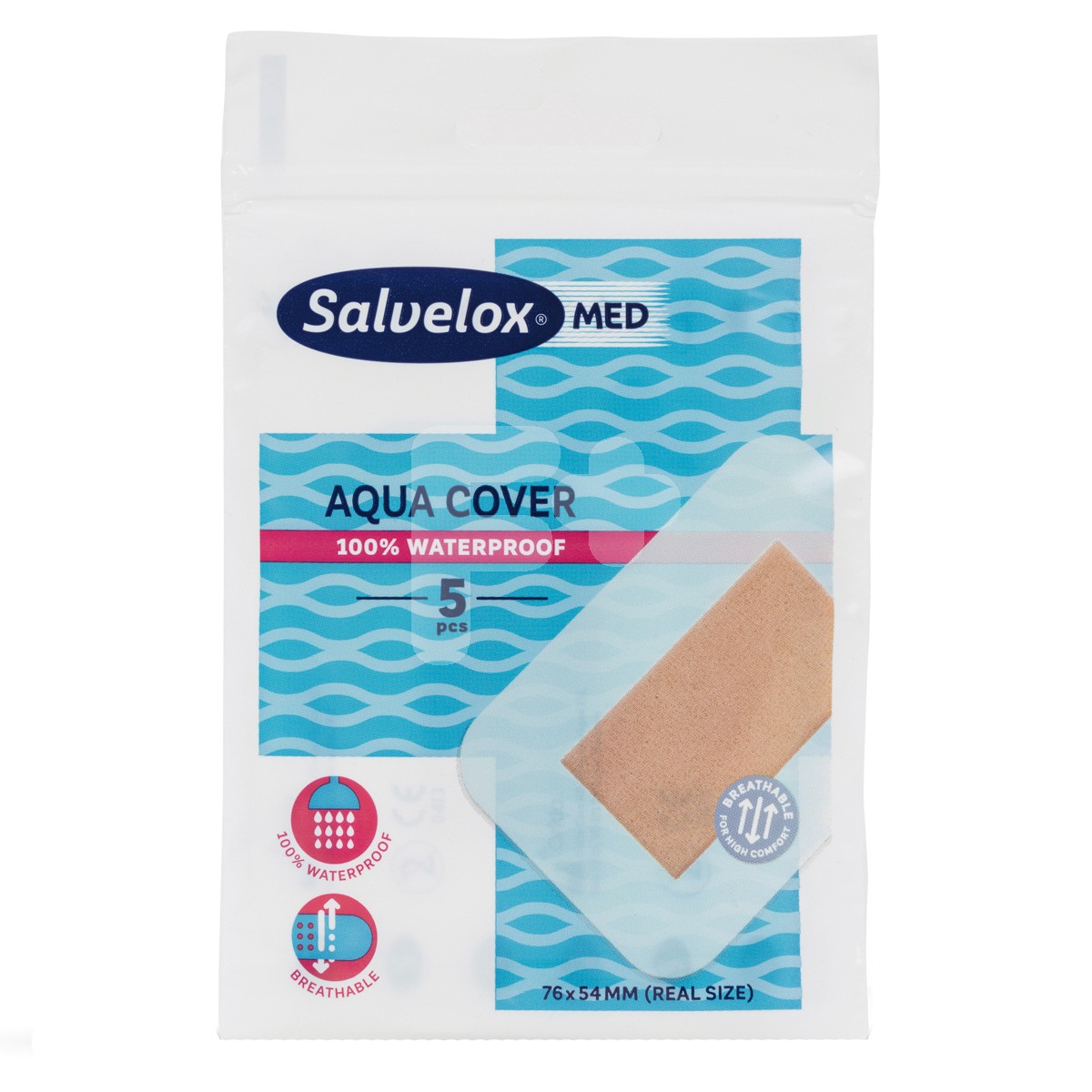 SALVELOX APOS MAXI COVER AQUA 5 UDS