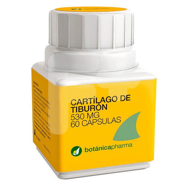 BotánicaPharma cartilago tiburon 530mg 60u BotánicaPharma cartilago tiburon 530mg 60u