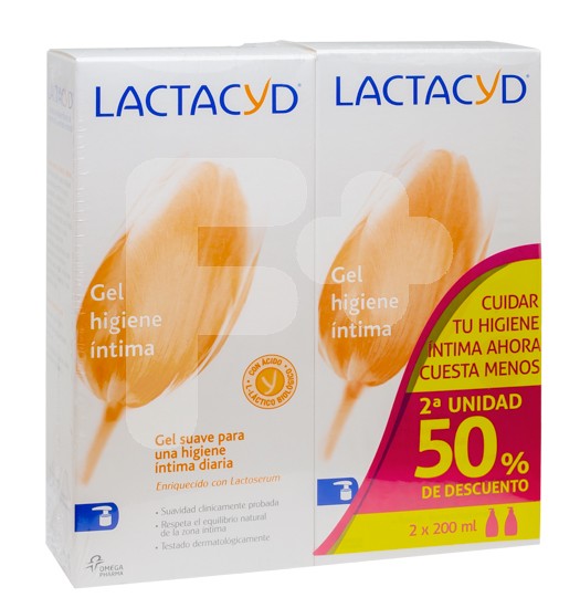 Lactacyd íntimo pack 200ml x 2uds