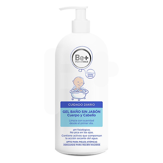 Be+ Pediatrics gel de baño sin jabón 500ml Be+ Pediatrics gel de baño sin jabón 500ml