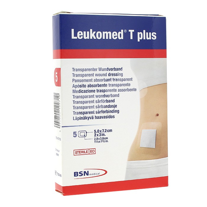 Leukomed t plus aposito 5 cm x 7,2 cm