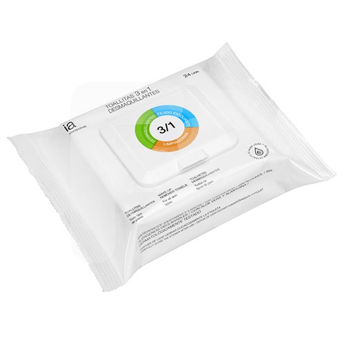 Interapothek Toallitas desmaquillantes 3 en 1 24uds Interapothek Toallitas desmaquillantes 3 en 1 24uds
