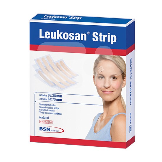 Leukosan strip nat 6 x 38 mm 6 x 75mm 2 uds