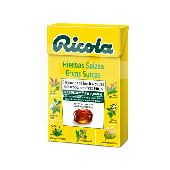 Ricola caramelos hierbas suizas sin azucar 50g