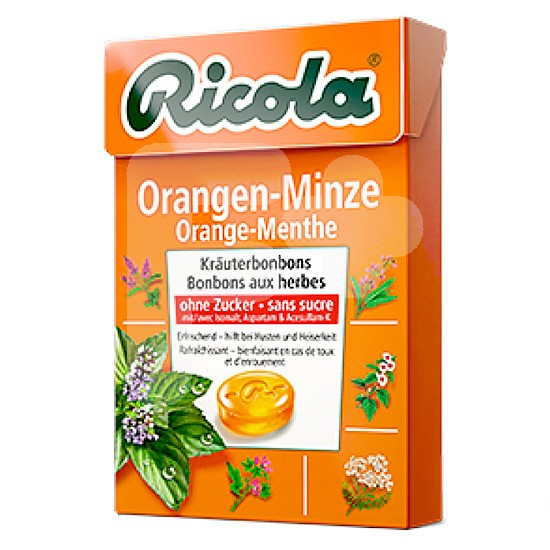 RICOLA CARAMELOS NARANJA MENTA S/A 50 G