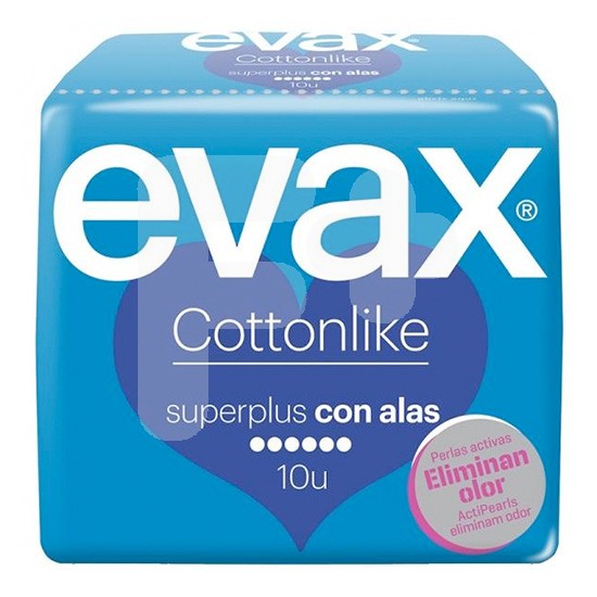 Evax compresas cottonlike super plus alas 10