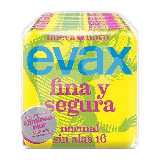 Evax compresas fina y segura normal 16 und