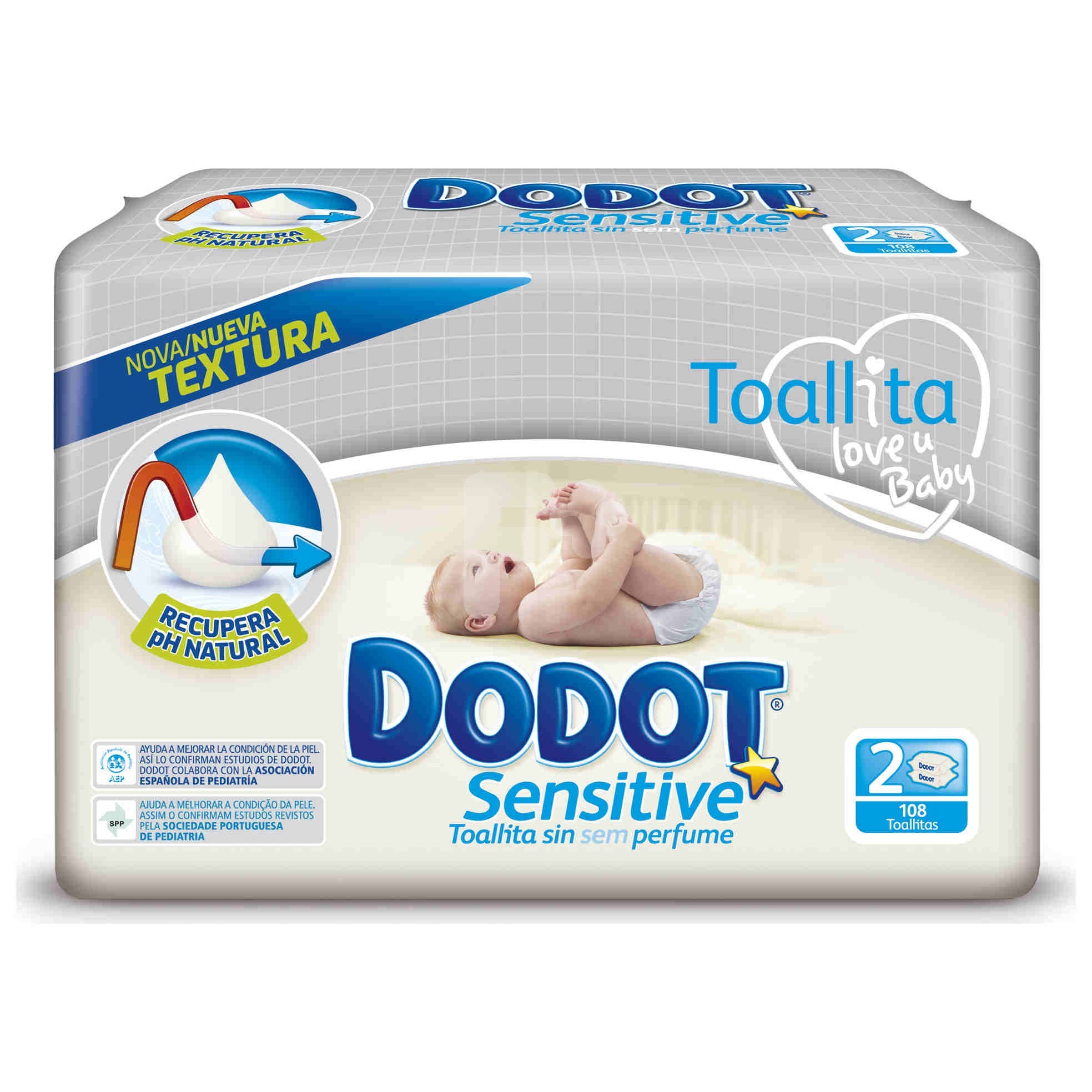 Dodot Toallitas sensitive 108uds duopack