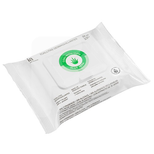 Interapothek Toallitas desmaquillantes aloe vera 24uds Interapothek Toallitas desmaquillantes aloe vera 24uds
