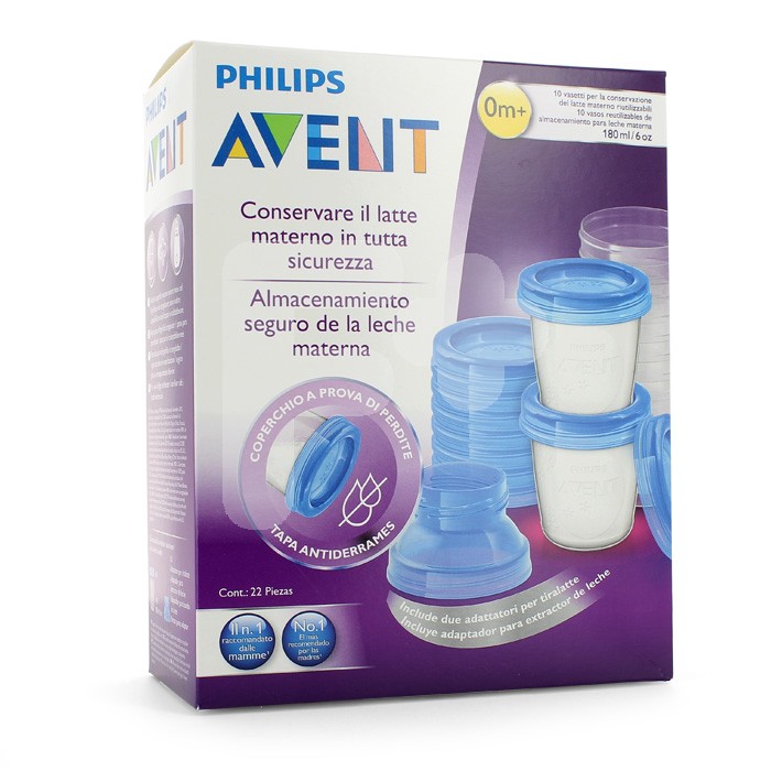 Avent Recipientes leche materna 10uds