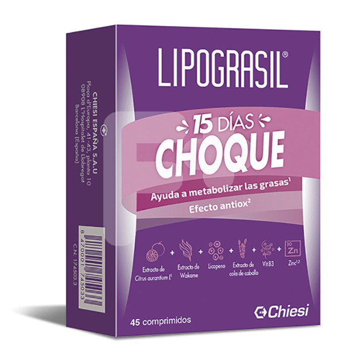 LIPOGRASIL 15 DIAS CHOQUE 45 COMPRIMIDOS