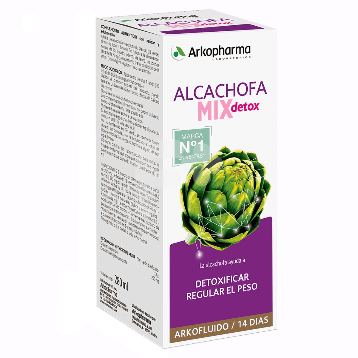 ARKOFLUIDO ALCACHOFA MIX 280 ML ARKOFLUIDO ALCACHOFA MIX 280 ML