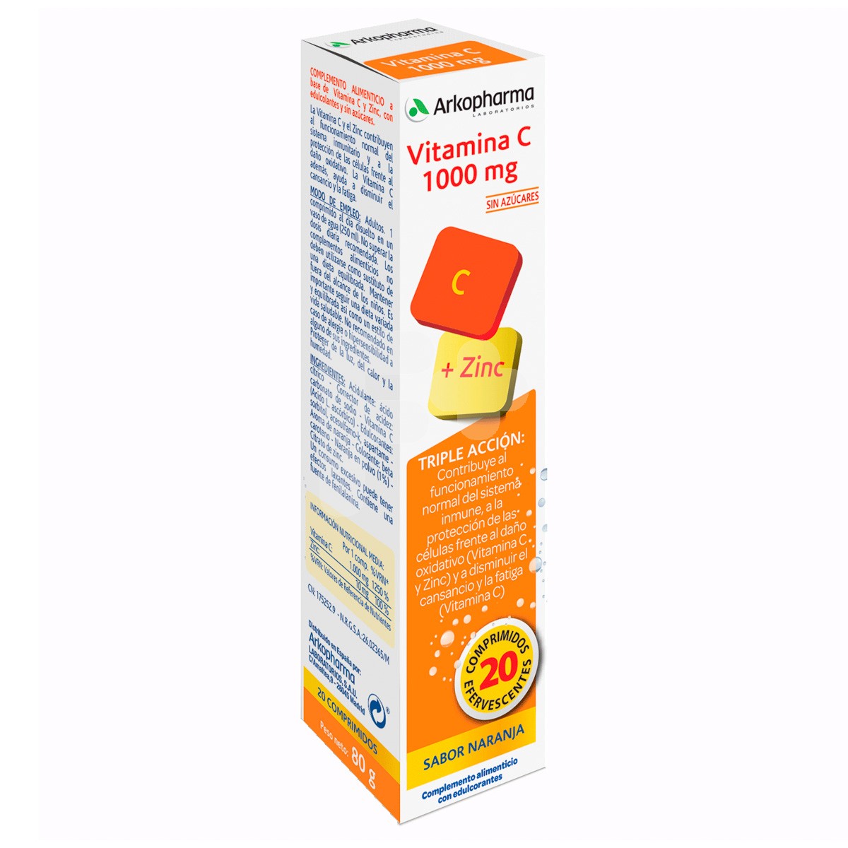 ARKOVITAL VIT C 1000MG 20 COMP EFERVESCE