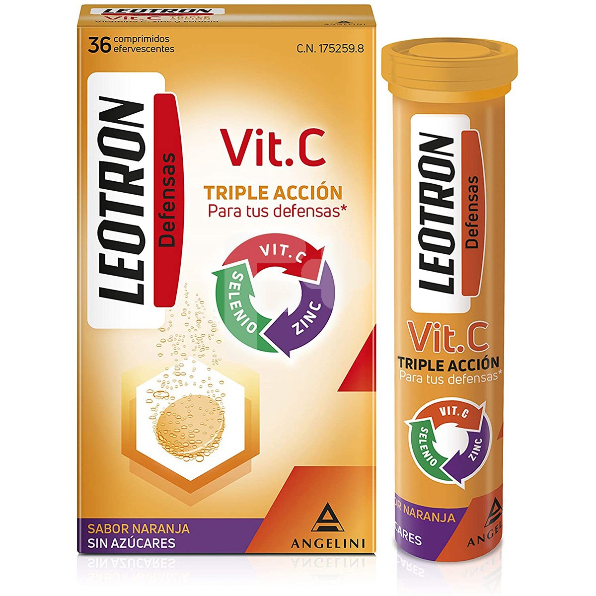 Leotrón vitamina C 36 comprimidos efervescentes