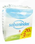 Sabanindas extra protect 60x60cm 20 und