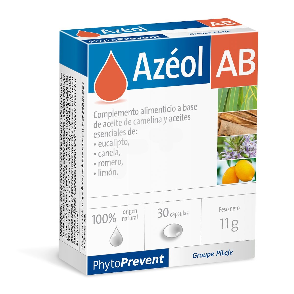 Pileje Azeol ab 30 cápsulas