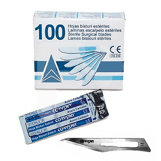 HOJAS BISTURI CORYSAN ESTERIL N.11 100 U
