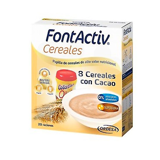 FONTACTIV 8 CEREALES + CHOCOLATE 600 GR