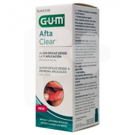 GUM AFTACLEAR COLUTORIO 120 ML
