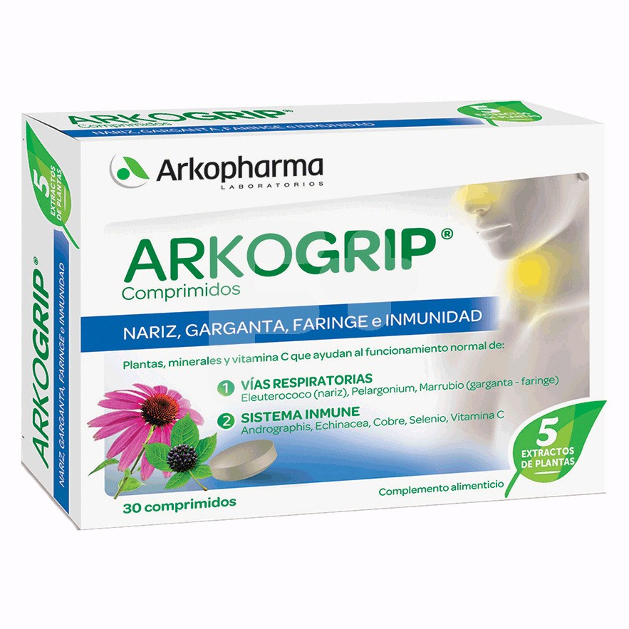 Arkogrip 30 comprimidos