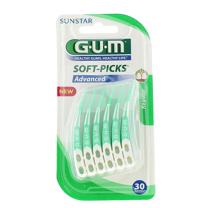 GUM SOFT PICKS ADVANCED REGULAR 30 UDS