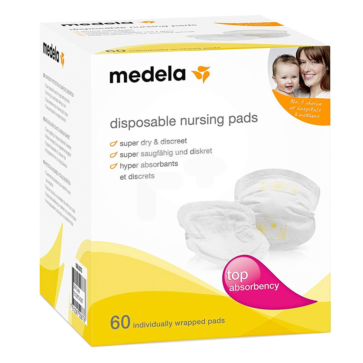 Medela discos absorbentes desechables 60u