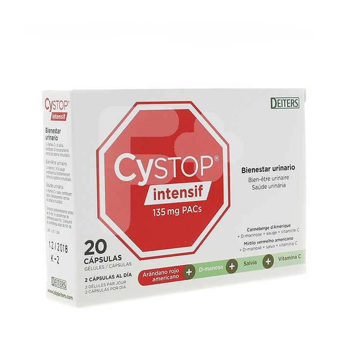 CYSTOP INTENSIF BIENESTAR URINARIO 20CAP