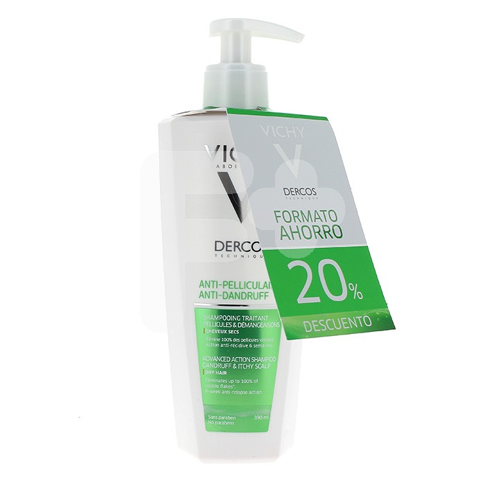 Vichy Dercos champú anticaspa cabello seco 400ml